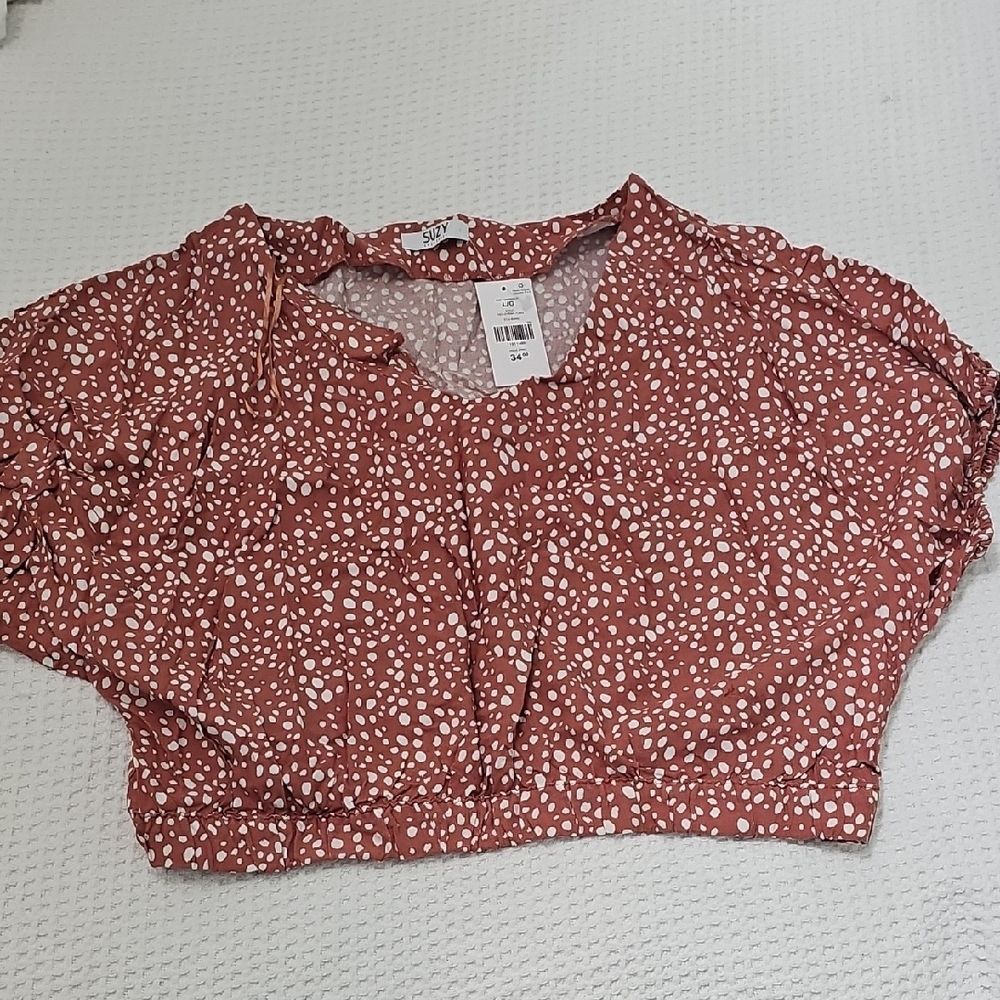 Women's Polka Dot Crop Top